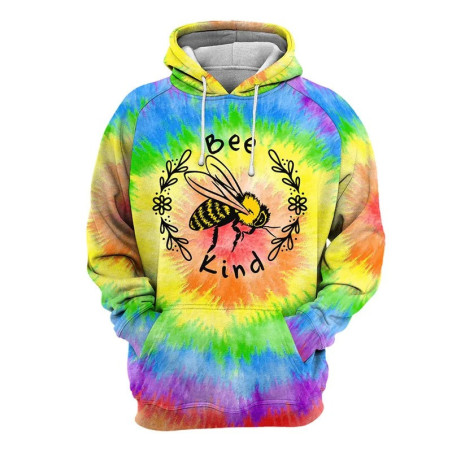 Bee Kind Sweatshirt mit Bienen-Motiv & Tie-Dye | Süßes Geschenk