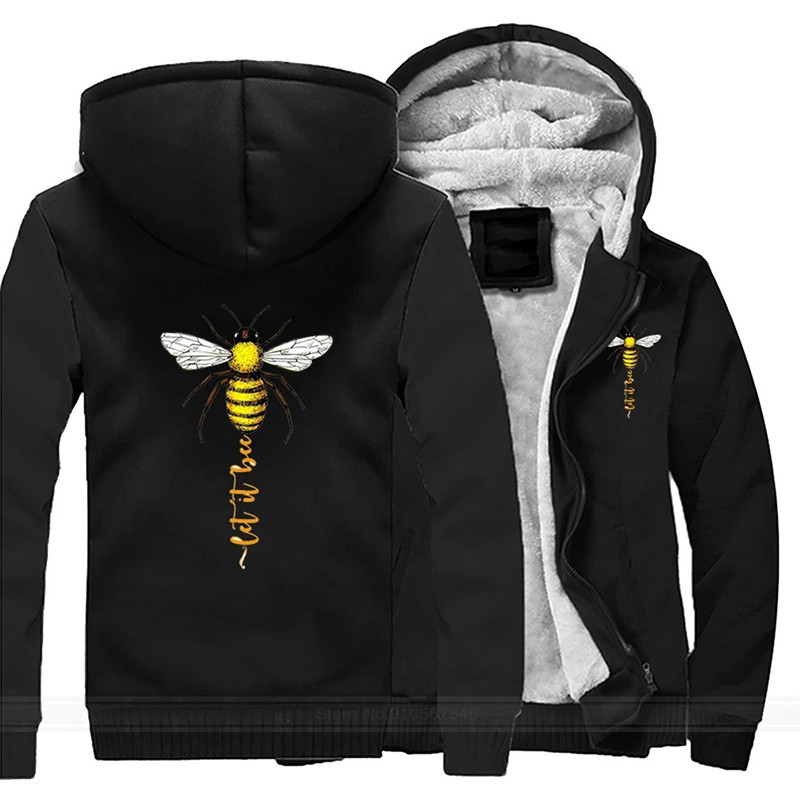 Bienen Fleece-Sweatshirt "Let It BEE" – Wärme & Stil