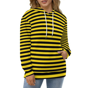 Bienen Hoodie „Summende Streifen“ | Kapuzenpullover Bienen-Look