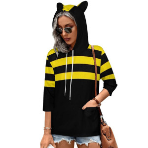 Hoodie 'Schicke Sammlerin' – Damen Sweatshirt im Bienen-Stil