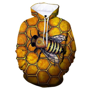 Bienen Hoodie "Bestäuber-Majestät" | Einzigartig & Bequem