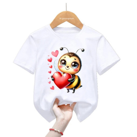Bienen T-Shirt für Kinder "Herzenkaskade" – Süß & Bequem