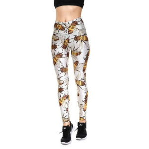 Bienen-Leggings „Elegante Sammlerin“ – Komfort & Natur-Stil