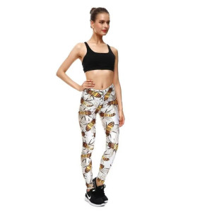 Bienen-Leggings „Elegante Sammlerin“ – Komfort & Natur-Stil