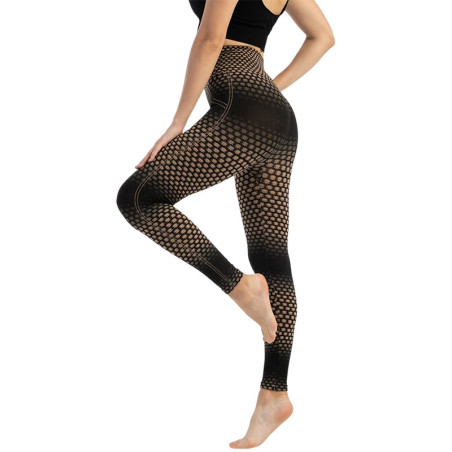 Leggings 'Wabenglanz' – Komfort & geometrisches Design