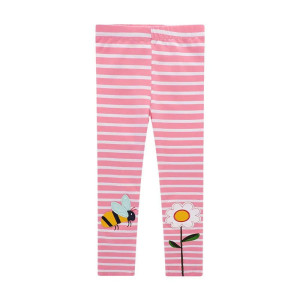 Süße Bienen-Leggings in Rosa für Mädchen – Bequem & Stilvoll