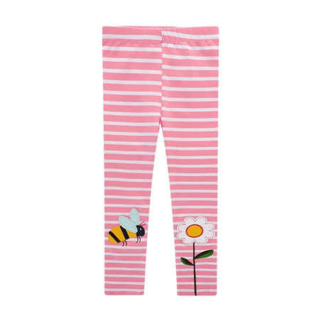 Süße Bienen-Leggings in Rosa für Mädchen – Bequem & Stilvoll