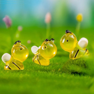 Leuchtende Mini-Bienen aus Harz | 20er-Set – Süße DIY Deko