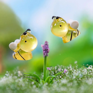 Leuchtende Mini-Bienen aus Harz | 20er-Set – Süße DIY Deko