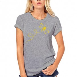 T-Shirt Abeille pour femmes Bumble Bee Gris