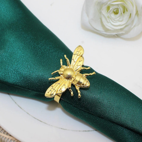 Serviettenringe Biene Gold | Elegant & Raffiniert – 20er-Set