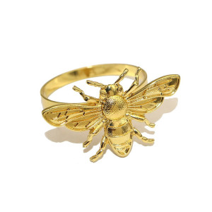 Serviettenringe Biene Gold | Elegant & Raffiniert – 20er-Set