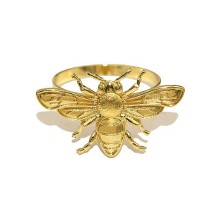 Serviettenringe Biene Gold | Elegant & Raffiniert – 20er-Set
