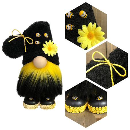 Bienen-Wichtel "Fröhlicher Bestäuber" | Natur & Fantasie Deko