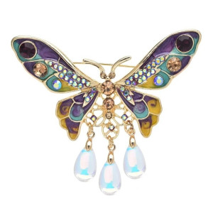 Große Schmetterlingsbrosche | Einzigartiger Schmuck in 2 Farben