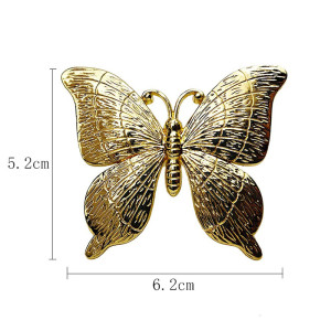 Schmetterling Serviettenringe in Gold & Silber | 6er-Set