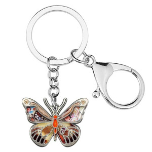 Bunter Schmetterling Schlüsselanhänger aus Emaille | 7 Farben