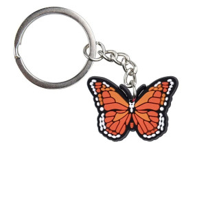 Bunter Schmetterling Schlüsselanhänger aus PVC | Süße Geschenkidee 🦋