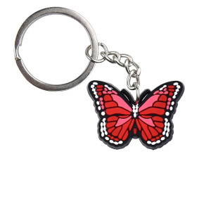 Bunter Schmetterling Schlüsselanhänger aus PVC | Süße Geschenkidee 🦋