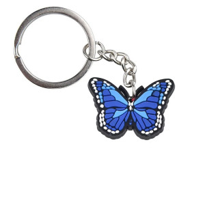 Bunter Schmetterling Schlüsselanhänger aus PVC | Süße Geschenkidee 🦋