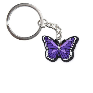 Bunter Schmetterling Schlüsselanhänger aus PVC | Süße Geschenkidee 🦋