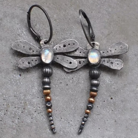 Vintage Libellen-Ohrringe – Eleganz & zeitloser Charme