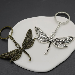 Libellen-Schlüsselanhänger in Silber - 4 x 8 cm | 1001 Bienen