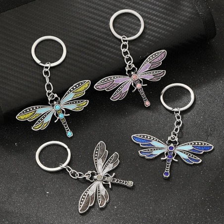 Bunter Libellen Schlüsselanhänger aus Acryl - Einzigartiges Geschenk