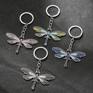 Bunter Libellen Schlüsselanhänger aus Acryl - Einzigartiges Geschenk