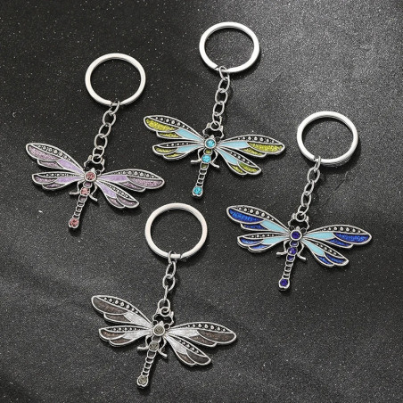 Bunter Libellen Schlüsselanhänger aus Acryl - Einzigartiges Geschenk