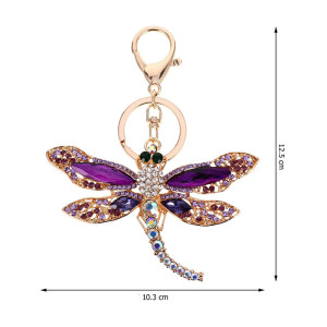 Bunter Libellen Schlüsselanhänger mit Strass | 1001bees.com