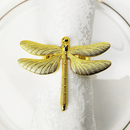 Serviettenringe Libelle 6er-Set | Luftige Eleganz für Tisch