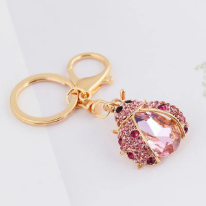 Marienkäfer Schlüsselanhänger mit Kristallen | Eleganz & Glanz