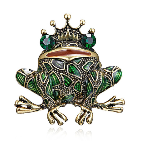 Königlicher Frosch Brosche | Einzigartige Geschenkidee für Frauen