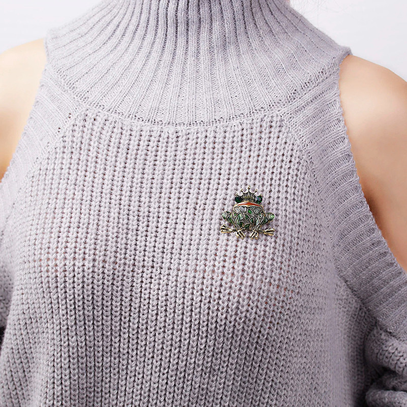 Königlicher Frosch Brosche | Einzigartige Geschenkidee für Frauen