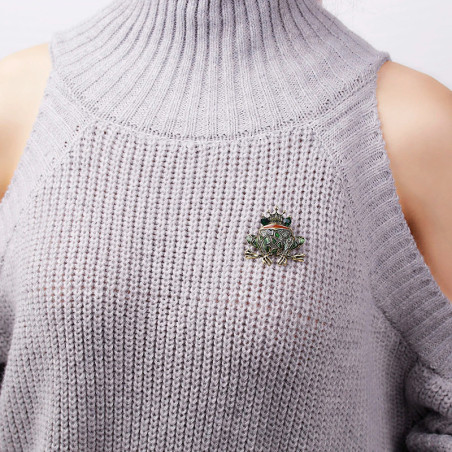 Königlicher Frosch Brosche | Einzigartige Geschenkidee für Frauen