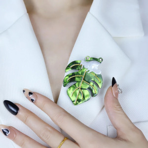 Brosche Tropischer Frosch | Eleganter Natur-Schmuck