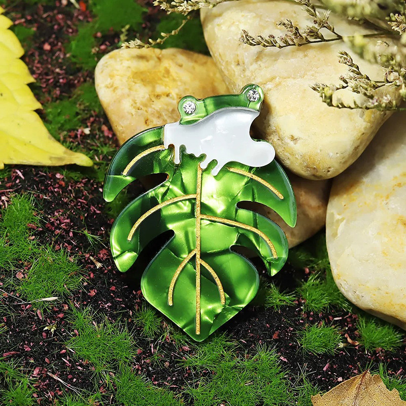 Brosche Tropischer Frosch | Eleganter Natur-Schmuck