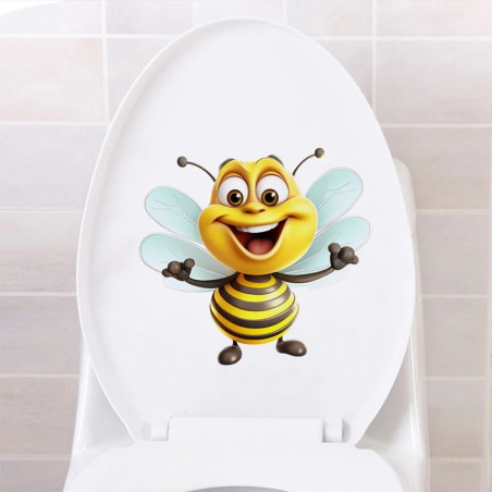 Spritziger Bienen-Aufkleber | Lustiger & langlebiger PVC-Sticker