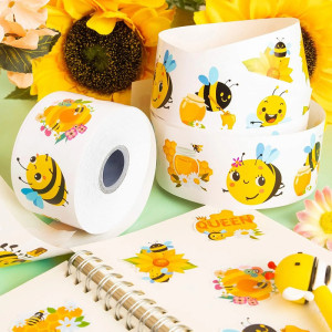 Rolle mit 500 Bienen-Aufklebern | Sticker für Imker & DIY