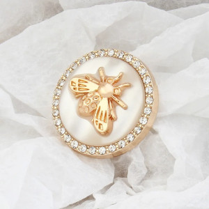 Kaiserlicher Bienenknopf | 6er-Set elegante Knöpfe mit Strass