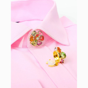 Knopf-Cover "Funkelnde Blüte" | Eleganter Knopfschmuck