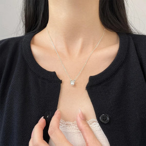 Elegante Bienenkette mit Perle | Echter 925 Silberschmuck