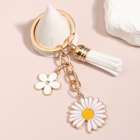 Schlüsselanhänger "Elegantes Gänseblümchen" | Süßes Geschenk