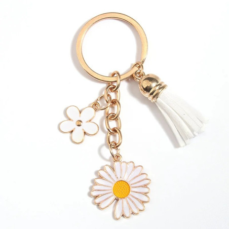 Schlüsselanhänger "Elegantes Gänseblümchen" | Süßes Geschenk