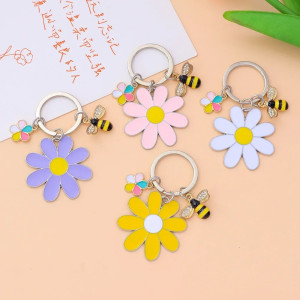 Schlüsselanhänger Biene 'Verzaubertes Gänseblümchen' | Süßes Geschenk