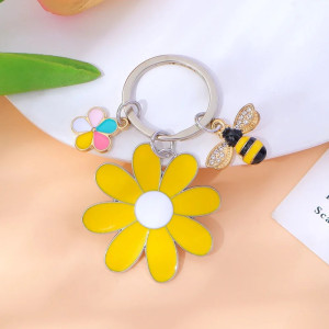 Schlüsselanhänger Biene 'Verzaubertes Gänseblümchen' | Süßes Geschenk