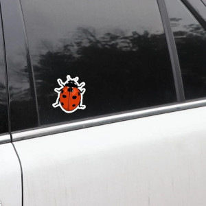 Glücksmarienkäfer Aufkleber – Eleganter & langlebiger Sticker