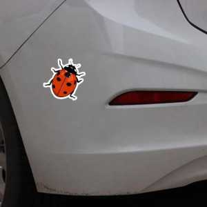 Glücksmarienkäfer Aufkleber – Eleganter & langlebiger Sticker