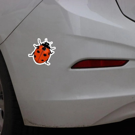 Glücksmarienkäfer Aufkleber – Eleganter & langlebiger Sticker